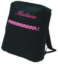 Large Children's Black/Hot Pink Backpack