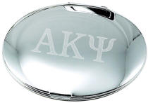 Engraved Mirror Finish Round Compact