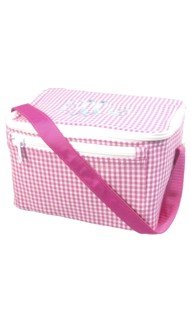 Hot Pink Gingham Lunch Box