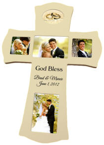 Personalized Ivory Photo Cross