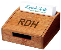 Bamboo Business Card Box